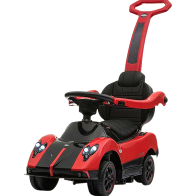 Kids Ride On Licensed Pagani Zonda Push Car With Pull Handle - Red -123788750 image