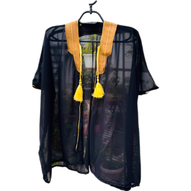 Kids Royal Abaya In Black image