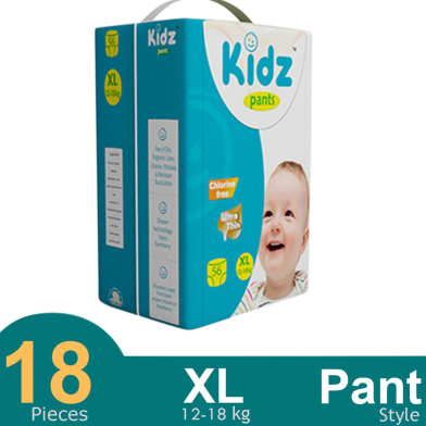 Kidz Pant System Baby Diaper (XL Size) (12-18kg) (18pcs) image