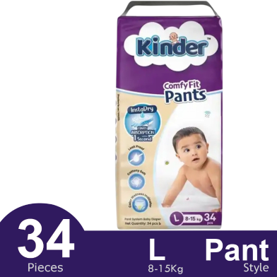 Kinder Diaper Jumbo 34 Pcs L image