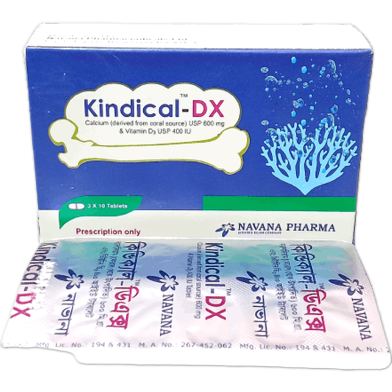 Kindical-Dx Tablet 10's Strip image