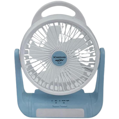 Kingshan Maxxon Premium Portable Fan AC/DC Rechargeable Mini Table Fan Light image
