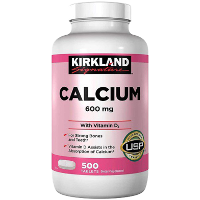 Kirkland Calcium With Vitamin D3 600 mg Suapplement 500 Tablets image