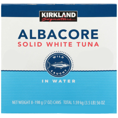 Kirkland Signature Albacore Solid White Tuna Can 8 Pcs image