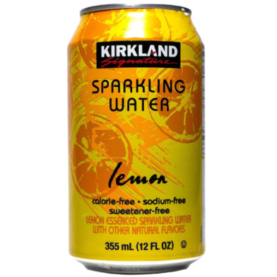Kirkland Signature Lemon With Oth, Natu.F. Sparkling Water Can 355 ml image