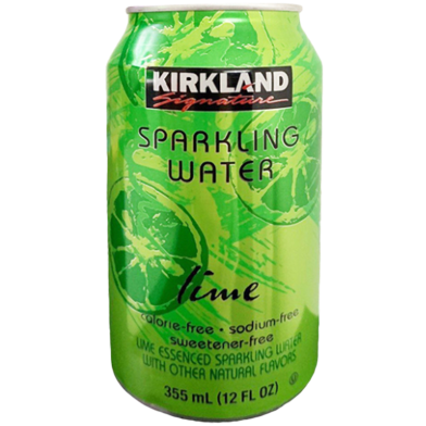 Kirkland Signature Lime W.O. Natur.F.Sparkling Water Can 355 ml image