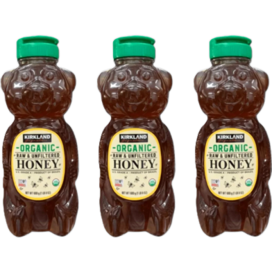 Kirkland Signature Organic Raw and U. Honey Combo 3pcs X 680gm image