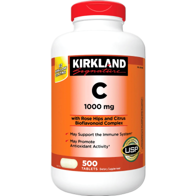 Kirkland Signature Vitamin C, 1000mg, 500 Tablets image