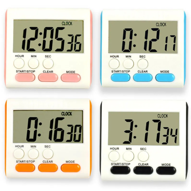 Kitchen Clock English 24-hour Electronic Timer Digital Reminder Alarm Clocks image