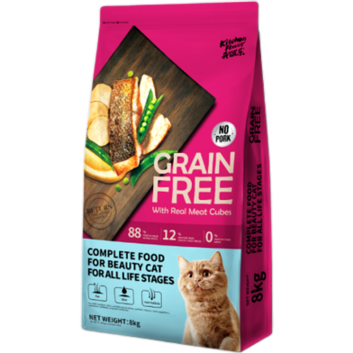 Kitchen Flavor Grain Free Dry Cat Food - For All Life Stages 8kg | Complete Beauty Cat Food image