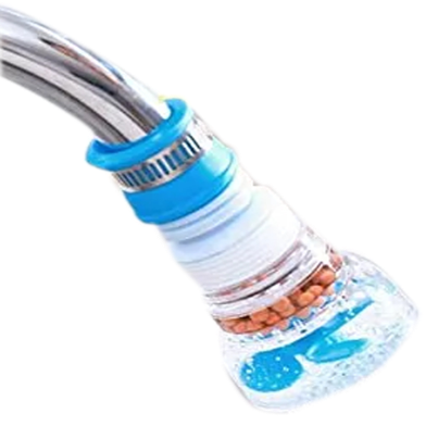 Kitchen Tap Water Purifier with Medical Stone Filter and Anti-Splash Fan for Clean Water (Multicolor) image