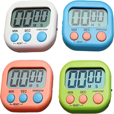 Kitchen Timer Countdown Reminder Small Alarm Clock (multicolour) image