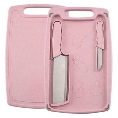 Knife and Cutting Board Set Wheat Straw Vegetable Meat Chopping Board Hanging Hole Kitchen Accessory Hand Tools Kitchenware image