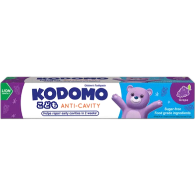 Kodomo Anti Cavity Toothpaste Grape (0-6 Years) - 80gm image