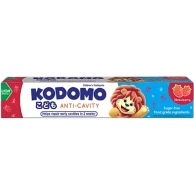 Kodomo Anti Cavity Toothpaste Strawberry (0-6 Years) - 80g image