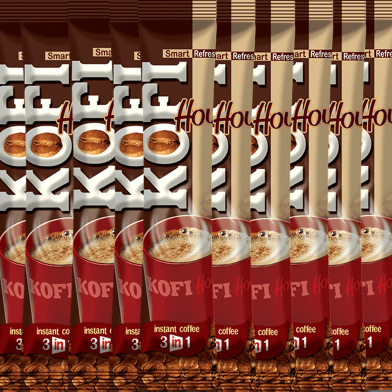Kofi House Instant Coffee 10gm 3 In 1 Coffee 10 Pcs image