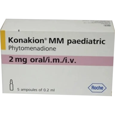 Konakion 2 mg/0.2 ml Injection 2 mg Ampoule image