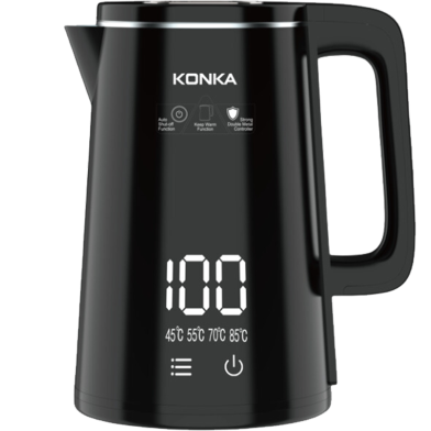 Konka KEKLW-18M Electric Kettle (1500W) (1.8 Ltr) Black image