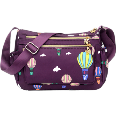 Korean Sports Travel Shoulder Bag ( Purple Colour ) image