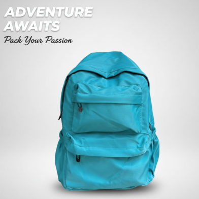 Korean Style Backpack - Turquoise image