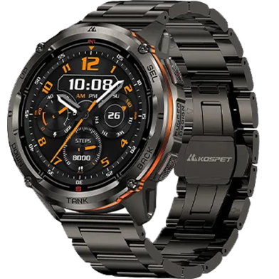 Kospet TANK T3 ULTRA 2 IP69K And 5 ATM Dive-proof Silicone Strap - Black image