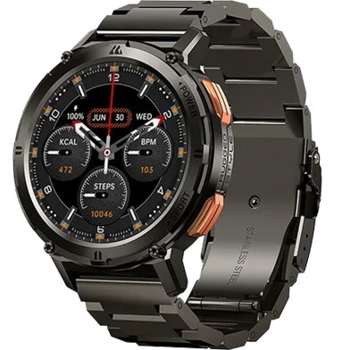 Kospet Tank T2 (Special Edition) Bluetooth Calling And 5ATM US Military Certified Smart Watch - Black image