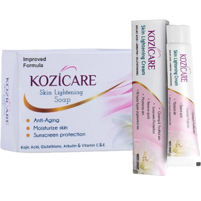 Kozicare Skin Lightening Facial Kit Cream 15 ml and Soap 75 gm Combo Pack -291597151 image