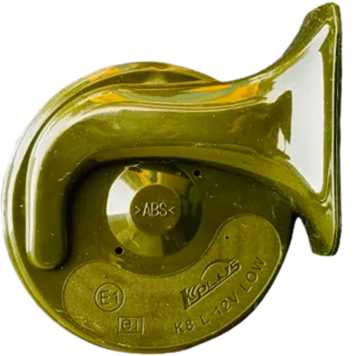 Kplus (8 Plus 8 Cm) Water Resistant Loud Electromagnetic Snail Horn For Bike Motorcycle Car 2 Pcs Pop Horn With Clumps 60dB 12V 410Hz 510Hz image