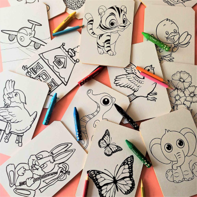 Kraftz Coloring Plates Set Junior image