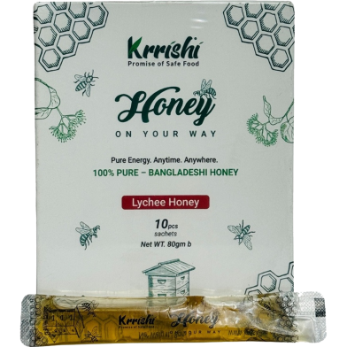 Krrishi Lychee Honey (10 Pcs Sachets) image