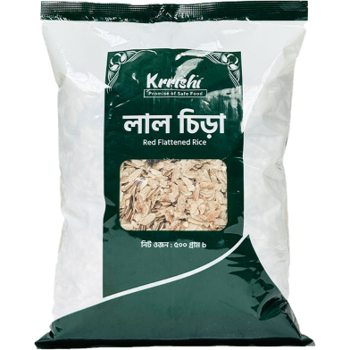 Krrishi Red Flattened Rice 500 gm image