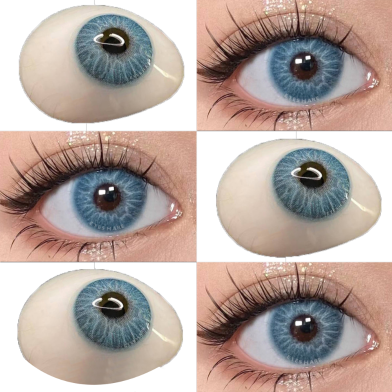 Ksseye Cyprus Blue Color Contact Lens with Lens Kit Box For Men And Women.New Ksseye Cyprus Series image