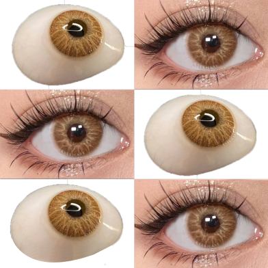 Ksseye Cyprus Brown Color Contact Lens with Lens Kit Box For Men And Women.New Ksseye Cyprus Series image