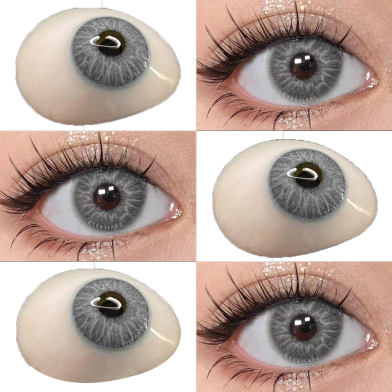 Ksseye Cyprus Gray Color Contact Lens with Lens Kit Box For Men And Women.New Ksseye Cyprus Series image