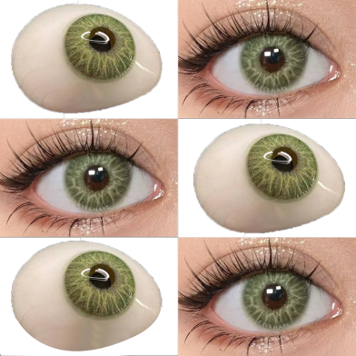 Ksseye Cyprus Green Color Contact Lens with Lens Kit Box For Men And Women.New Ksseye Cyprus Series image