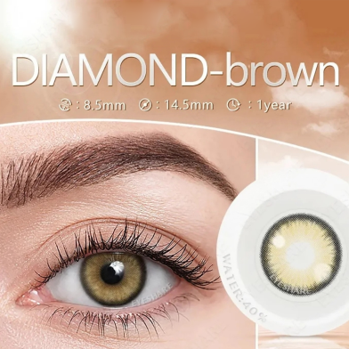 Ksseye Diamond Brown Color Contact Lens image