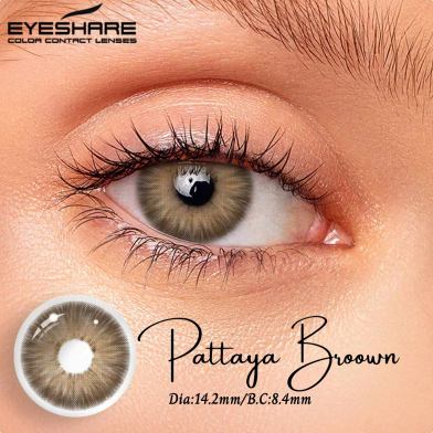 Ksseye Pattaya Brown Color Contact Lens image