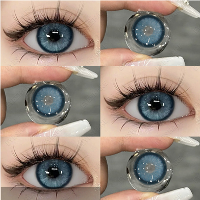 Ksseye Sem. Por. Na Blue Color Contact Lens With Lens Kit Box image