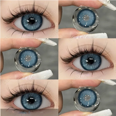 Ksseye Sem. Por. Na Blue Color Contact Lens With Lens Kit Box image
