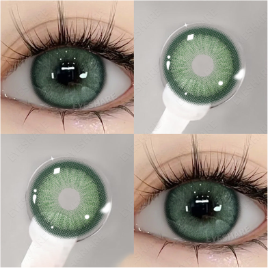 Ksseye Sem. Por. Na Green Color Contact Lens With Lens Kit Box image
