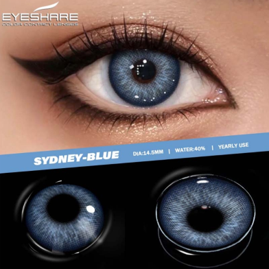 Ksseye Sydney Green Color Contact Lens With Lens Kit Box image
