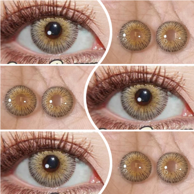 Ksseye Vienna Brown Color Contact Lens With Lens Kit Box image