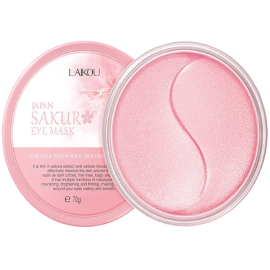 LAIKOU Japan Sakura Eye Mask Reduce Dark Circles and Fine Lines -70gm image