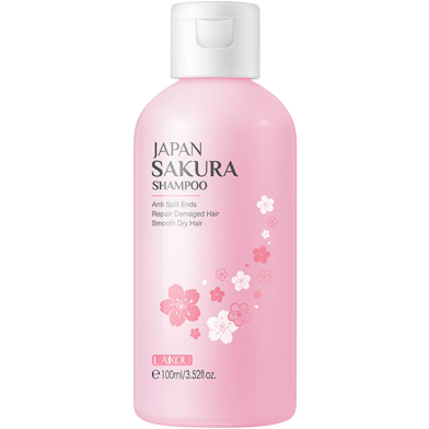 LAIKOU Japan Sakura Shampoo Repair Damaged Hair Moisturizing Nourishing Anti Dandruff Oil Control Shampoos Hair Cleansing Care-100ml 526240494 image