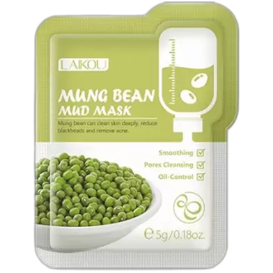 LAIKOU Mung Bean Mud Mask 5g - 1pcs image
