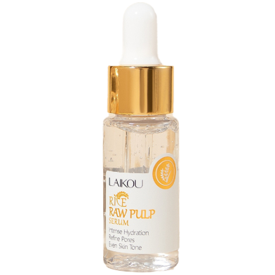 LAIKOU Rice Raw Pulp Serum Moisturizing Anti-Aging Brightening Even Out Skin Tone 17ml image