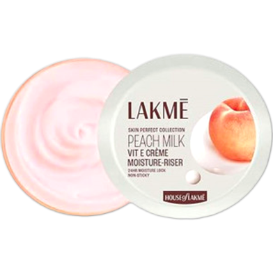 LAKMÉ Peach Milk Soft Crème Moisturizer, Light Weight Face Cream with 24hr Moisture Lock, 50g image