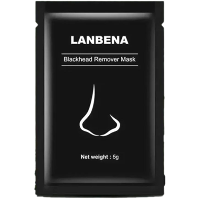 LANBENA Black Mask Blackhead Remover Peel Off Mask Mud Face Mask Charcoal Mask Nose Acne Treatment Oil Control Skin Care-1pcs image