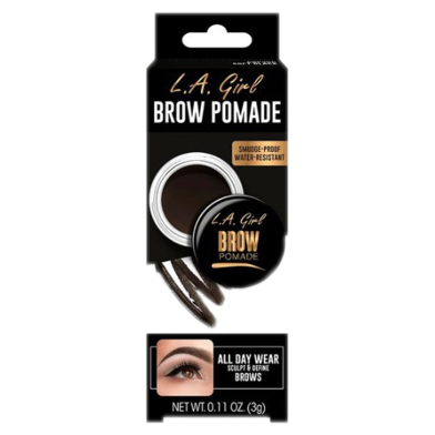 LA Girl Brow Pomade Long-Lasting Gel Formula Soft Black GPB 366 image