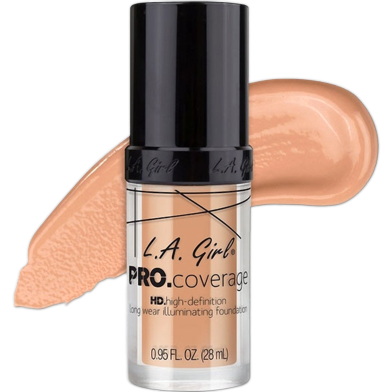 LA Girl Pro Coverage HD Long Wear Illuminating Foundation - Porcelain image